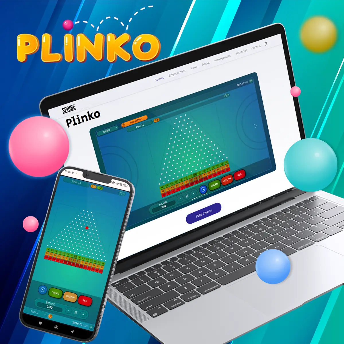 Popular online game Plinko - gameplay