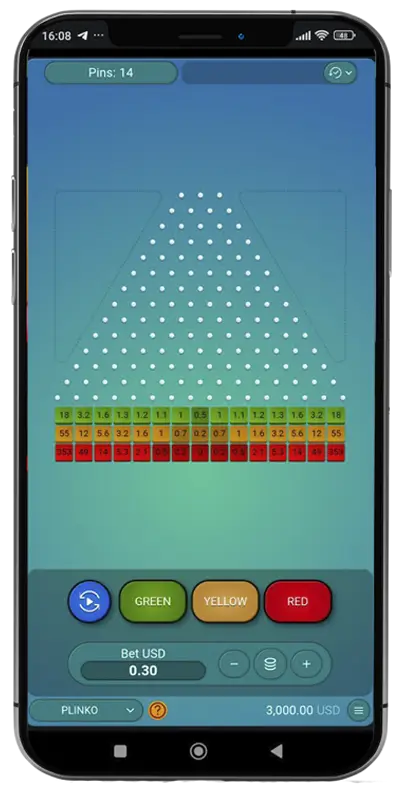 Play Stake game Plinko