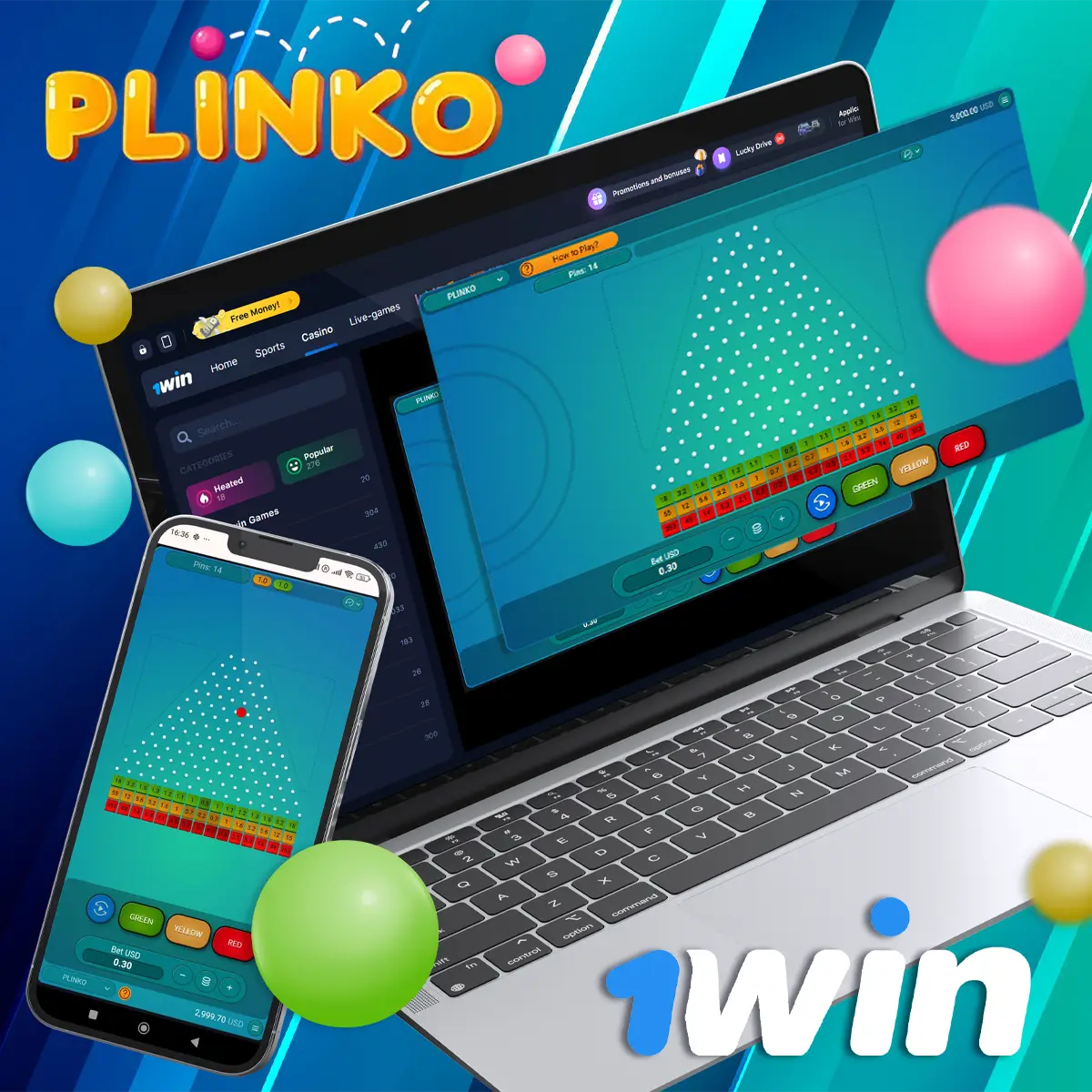 Strategy for 1Win Plinko online game