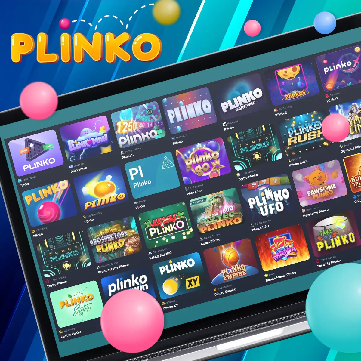 Varieties of game Plinko